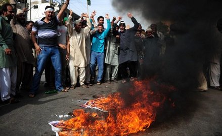 Protest muzułmanów w Pakistanie