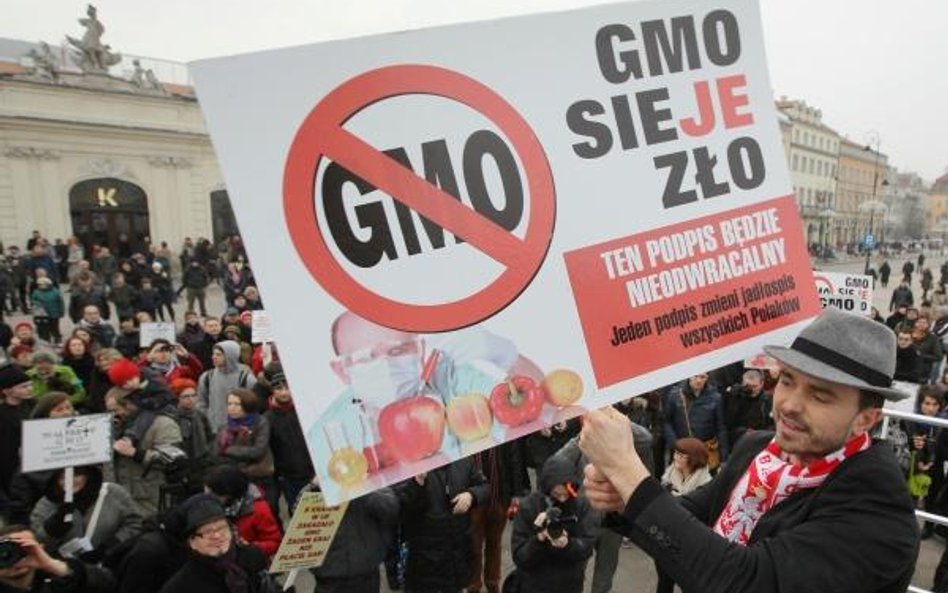 Protest przeciwko GMO