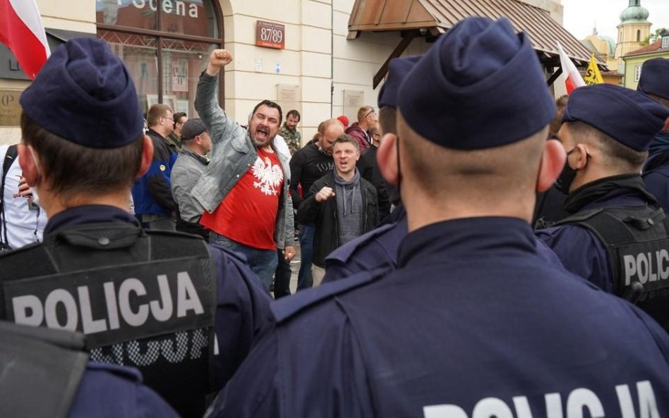 Strajk przedsiębiorców w Warszawie