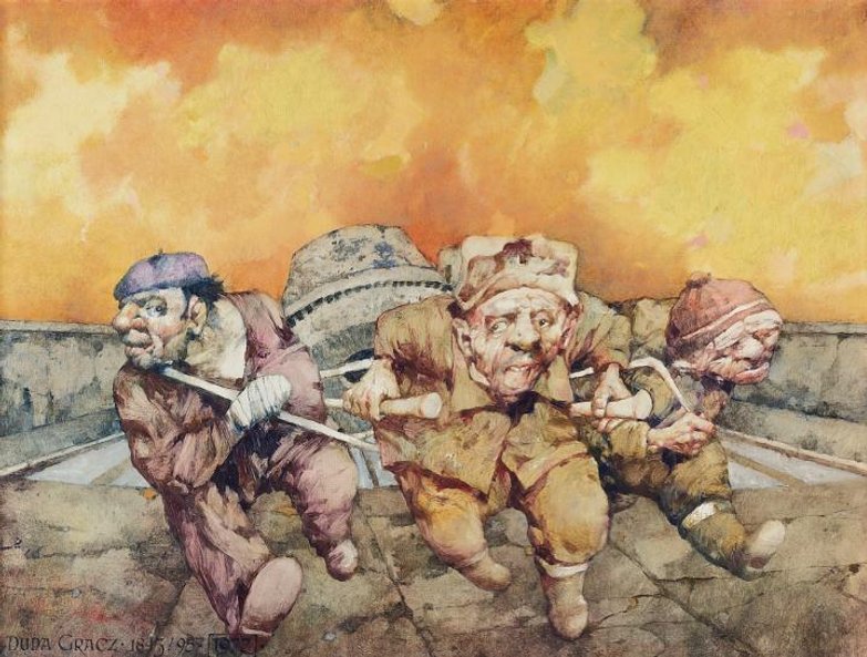 Obraz Jerzego Dudy-Gracza był wielokrotnie reprodukowany.