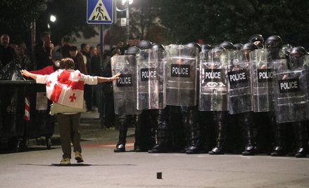 Protest w Tbilisi