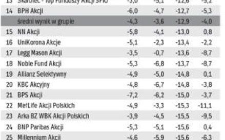Fundusze akcji polskich