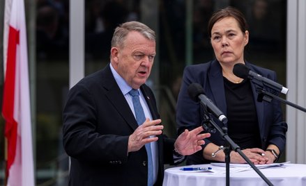 Ministrowie spraw zagranicznych Grenlandii - Vivian Motzfeldt i Danii - Lars Løkke Rasmussen