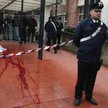Po ataku camorry we środę 5 grudnia, w neapolitańskim przedszkolu zostały krwawe ślady