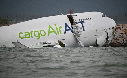 Boeing wylądował w morzu. Lotniczy wypadek w Hongkongu