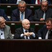 Jarosław Kaczyński w sejmowych ławach