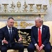 Karol Nawrocki i Donald Trump na spotkaniu w Białym Domu w Waszyngtonie.