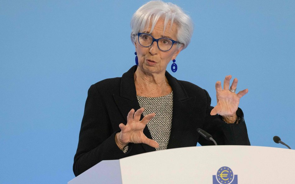 Christine Lagarde, szefowa EBC, zapowiedziała dalsze podwyżki stóp