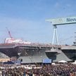 Uroczystość chrztu lotniskowca atomowego USS John F. Kennedy (CVN 79). Fot./Huntington Ingalls Indus