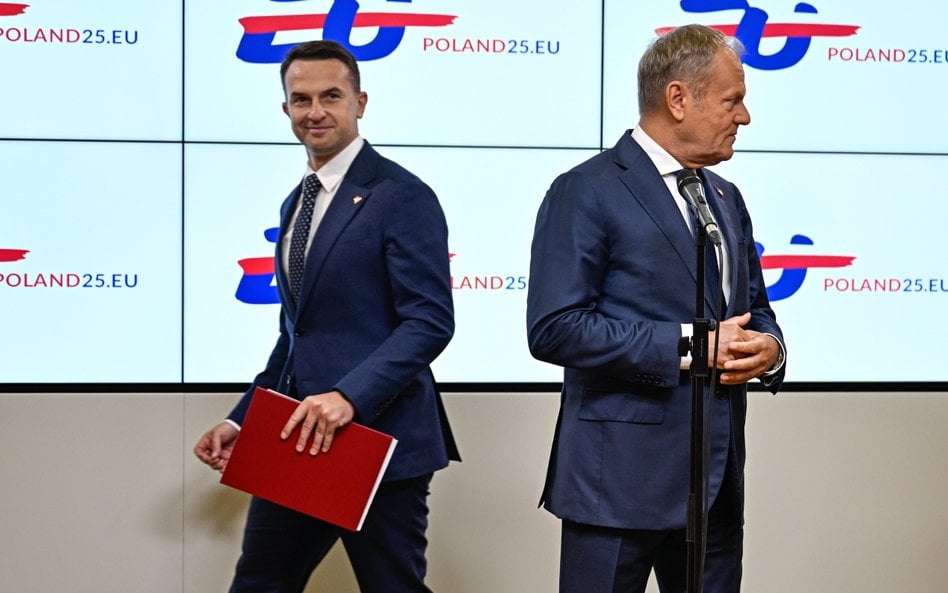 Adam Szłapka i Donald Tusk