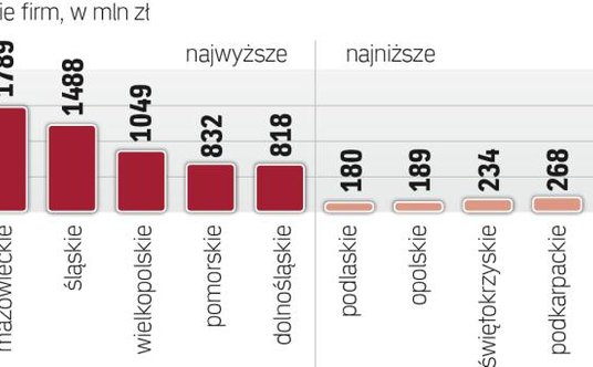 Na Mazowszu jest też najwięcej dłużników