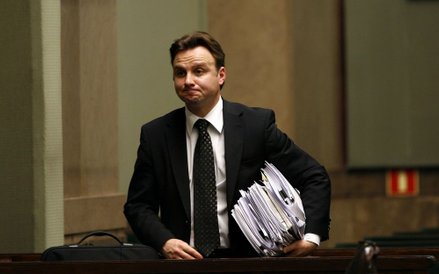 19.12.2008 WARSZAWA, UL. WIEJSKA, SEJM RP. DZIŚ POSŁOWIE GLOSOWALI NAD 9 WETAMI PREZYDENTA RP LECHA 