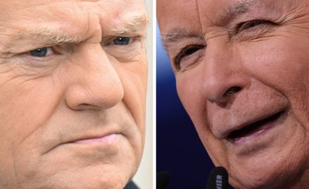 Premier RP, przewodniczący Koalicji Obywatelskiej Donald Tusk oraz prezes Prawa i Sprawiedliwości Ja