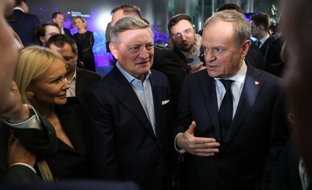 Premier Donald Tusk podczas wydarzenia "Polska. Rok przełomu"