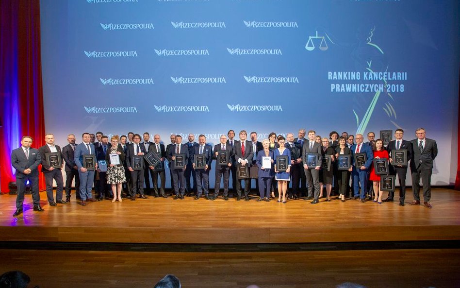 Laureaci gali Rankingu Kancelarii Prawniczych "Rzeczpospolitej" 2018