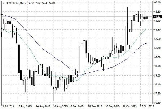 Notowania bawełny w USA – dane dzienne