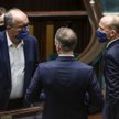 Włodzimierz Czarzasty (z lewej) i Lewica mówią, że rząd zgodził się na ich warunki dotyczące KPO. - 