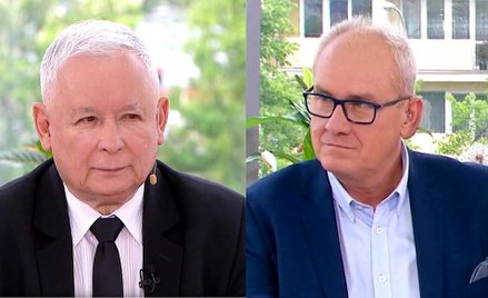 Jarosław Kaczyński i Michał Olszański