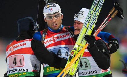 Simon Forucade z Sylvie Becaert ( na zdjęciu po prawej) i Marie Laure Brunet