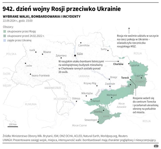 Tak wyglądała sytuacja na froncie w 942 dniu wojny