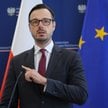 Minister aktywów państwowych Jakub Jaworowski podczas konferencji prasowej w siedzibie MAP w Warszaw