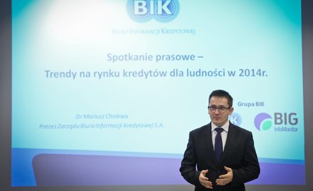 Prezes BIK Mariusz Cholewa