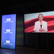Kampania wyborcza do parlamentu 2023. Posłanka Lewicy Joanna Scheuring-Wielgus na "debacie wyborczej
