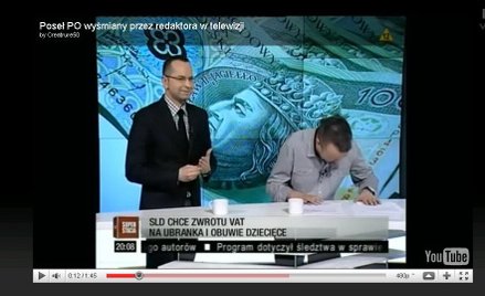 Poseł PO wyśmiany przez dziennikarza