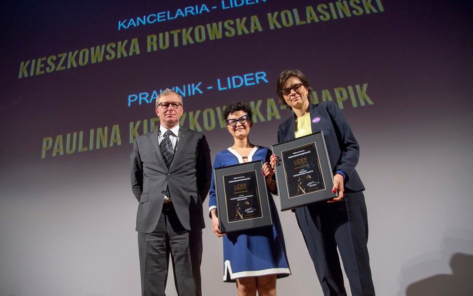 Bogusław Chrabota - redaktor naczelny "Rzeczpospolitej", Ewa Rutkowska i Paulina Kieszkowska-Knapik 