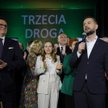 Wybory samorządowe 2024. Liderzy Trzeciej Drogi, marszałek Sejmu Szymon Hołownia i wicepremier, mini