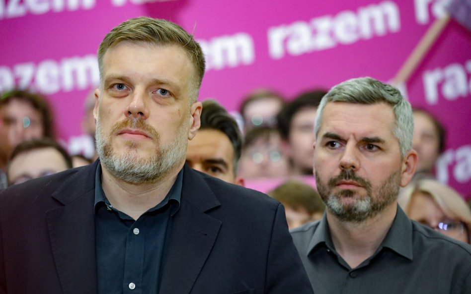 Współprzewodniczący partii Razem Adrian Zandberg