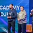 Prezydent stolicy Rafał Trzaskowski (P), minister edukacji Barbara Nowacka (L), sekretarz stanu w ME