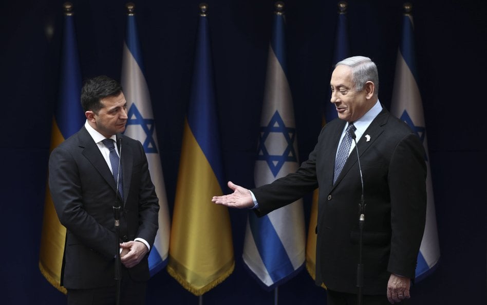 Spotkanie Wołodymyra Zełenskiego i Beniamina Netanjahu w Jerozolimie, styczeń 2020