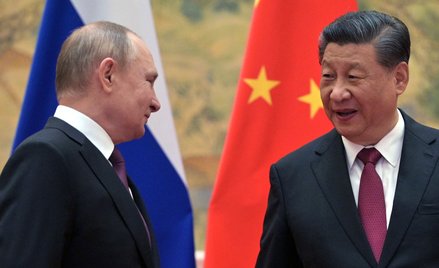 Władimir Putin i Xi Jinping na niecały miesiąc przed inwazją na Ukrainę
