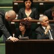 Elżbieta Kruk z PiS (u dołu) ostro krytykowała sposób prowadzenia debaty nad ustawą medialną