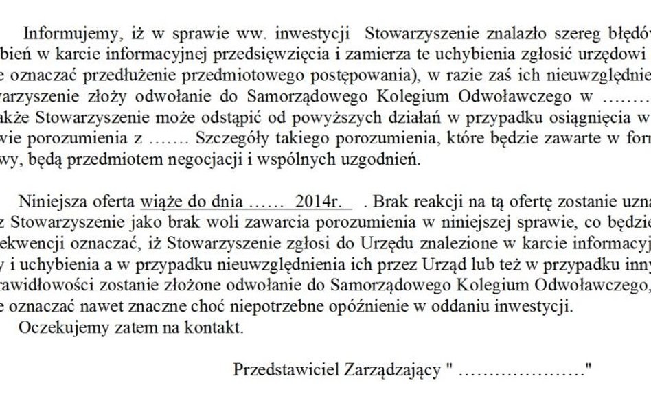 Propozycja nie do odrzucenia od szantażystów