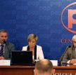 Od lewej: Robert Wojdyna (prezes Konsorcjum Stali), Iwona Dybał (prezes PUDS) i Jerzy Bernhard (prez