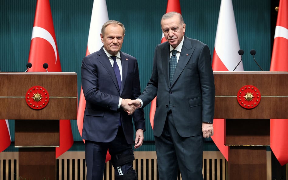 Premier Donald Tusk i prezydent Turcji Recep Tayyip Erdoğan w Ankarze