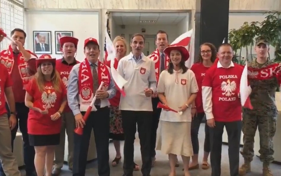 Przed Polska-Kolumbia: Ambasada USA kibicuje Polsce