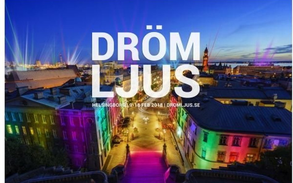 Na przekór zimie – Helsingborg skąpany w kolorowych światłach
