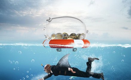 Frankowicze - koło ratunkowe z obciążnikiem