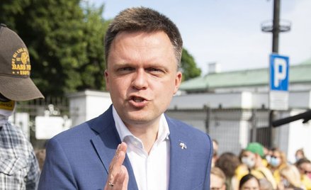 Przewodniczący partii Polska 2050 Szymon Hołownia
