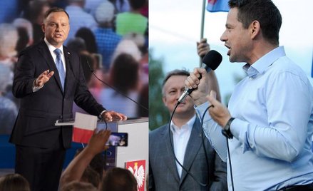 PILNE. Sondażowe wyniki wyborów: Andrzej Duda o włos przed Rafałem Trzaskowskim? Wynik nie jest pewn