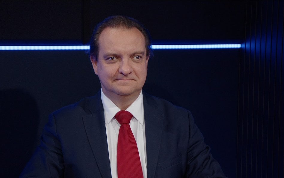 Gościem programu „Prosto z parkietu” był Piotr Soroczyński, główny ekonomista KIG. Fot. mat. prasowe