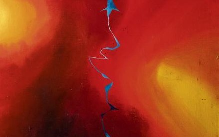 Gabriel Rechowicz „Bez tytułu”. Olej/akryl, lata 60.