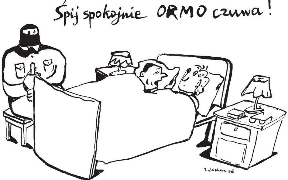 Komentarz rysunkowy. ORMO czuwa