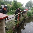 Podtopienia we wsi Gulcz w woj. wielkopolskim, lipiec 2011