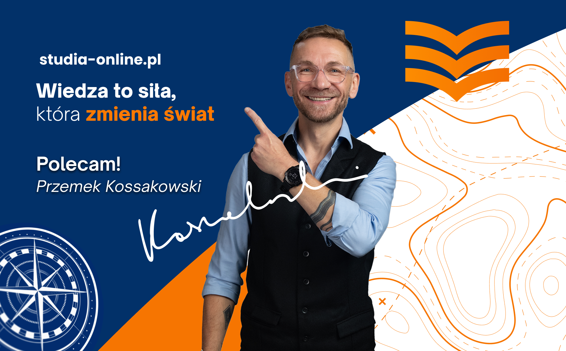 Kierunek: edukacja! Dołącz do wyprawy po wiedzę z Przemkiem Kossakowskim