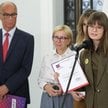 Radna Marta Szczepanska (P) podczas konferencji prasowej w Sejmie w Warszawie, 23 bm. Włodzimierz Cz