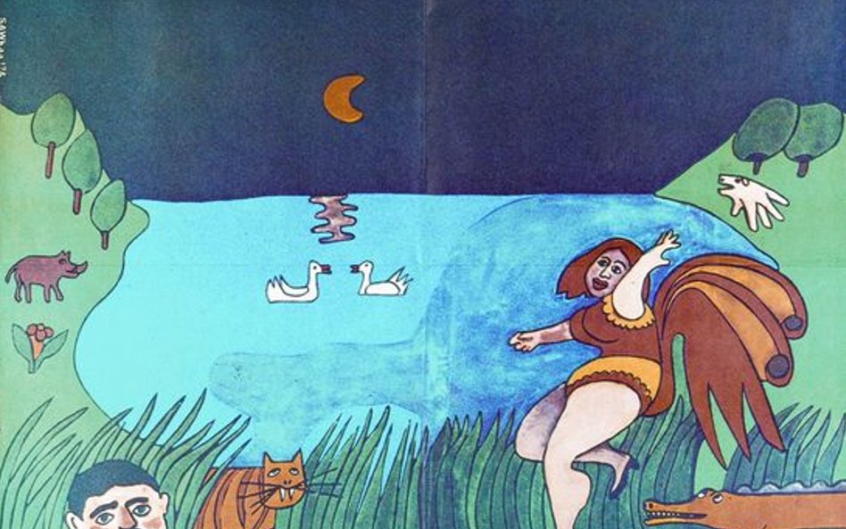 Jan Sawka, plakat Jazz nad Odra ’72, Zakład Narodowy im. Ossolińskich we Wrocławiu